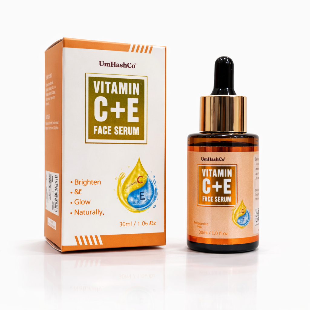Vitamin C + E Face Serum – Bright & Radiant Skin/30ml- By Umhashco